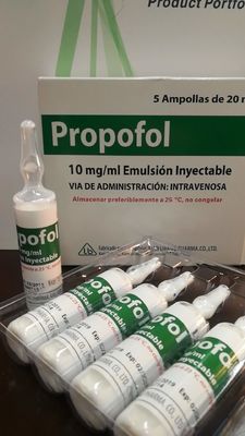 Хорошая цена. Законченная дозировка формирует наркозную эмульсию Propofol 50ml Propofol вводимую онлайн